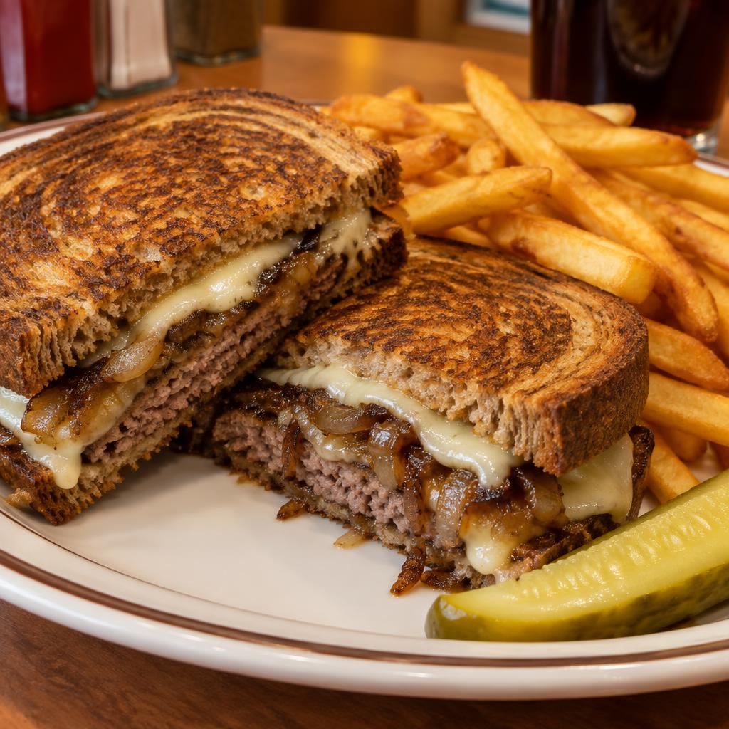 Patty Melt Burger Combo