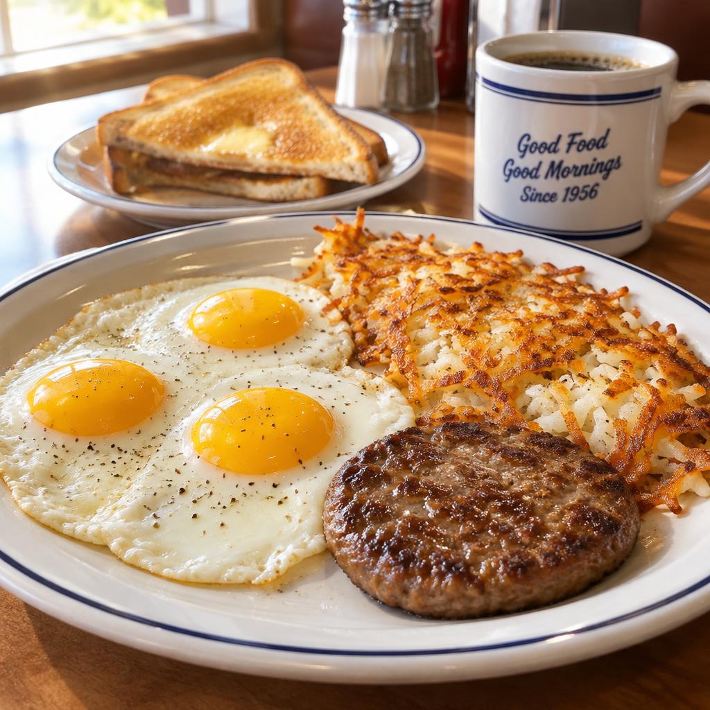 3 Eggs Sausage & Hashbrown